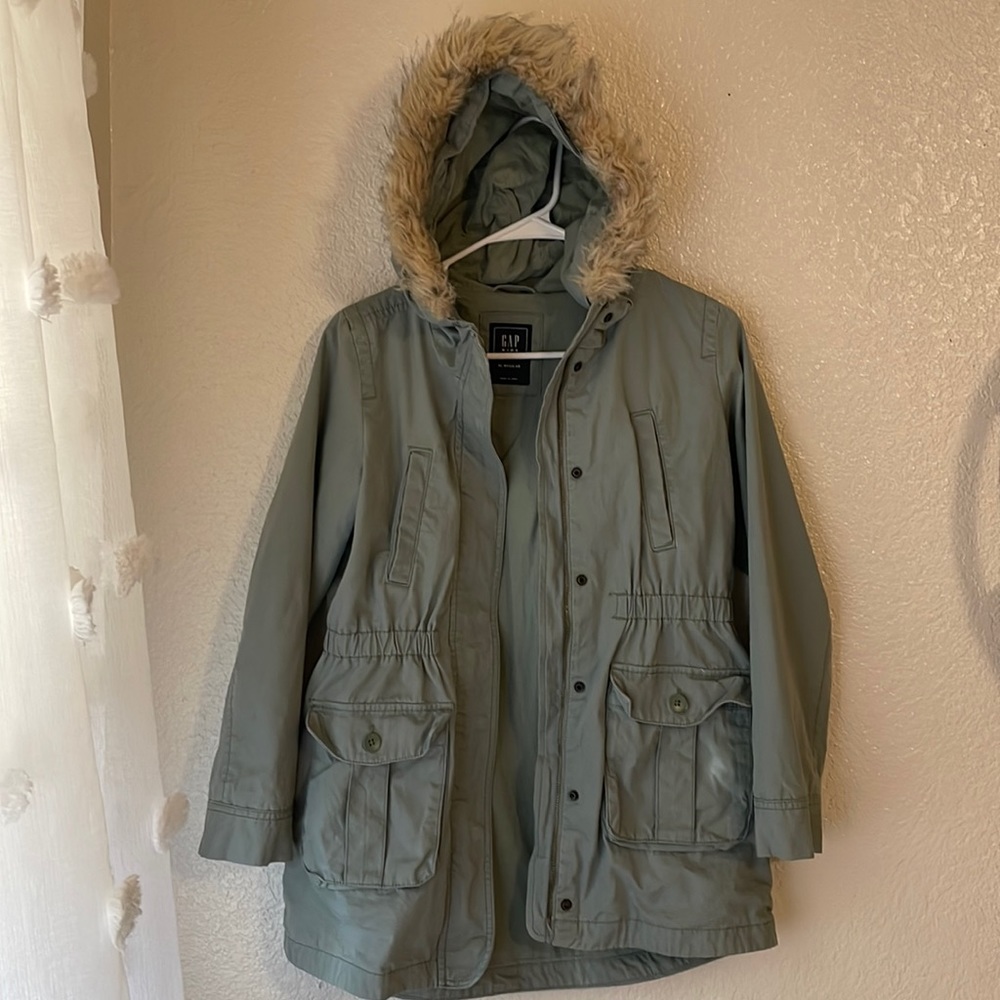 Girls green GAP Coat.